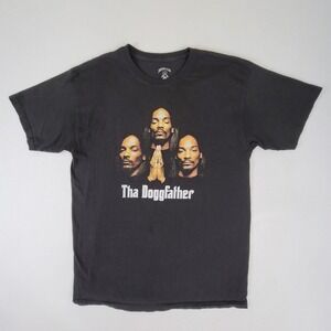 DEATH ROW RECORDS BLACK THA DOGGFATHER SNOOP DOGG GRAPHIC T SHIRT HIP HOP LARGE